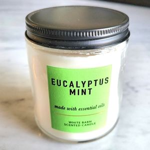 Bath & Body Candle White Barn Eucalyptus Mint NWT